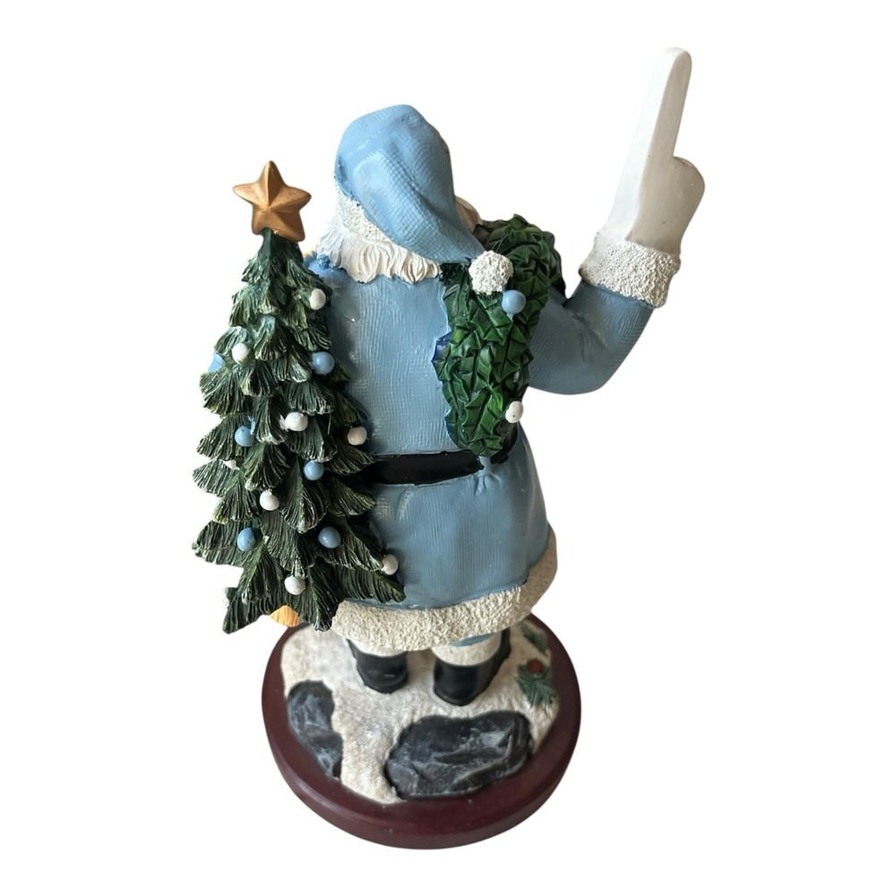 Memory Company Carolina Tar heels #1 Santa Limited Ed. Christmas Figurine Vtg - Picture 7 of 12